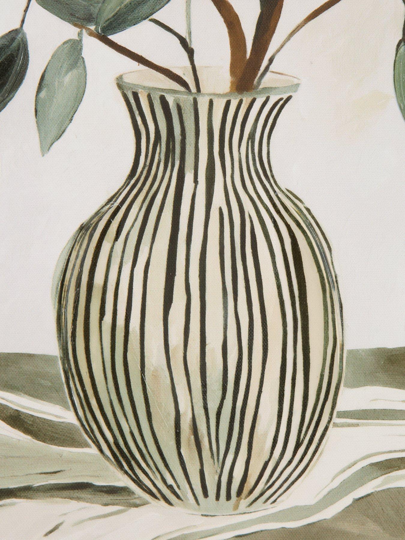 Image 5 of 6 of The Very Collection Framed Olive Vase Printed Canvas 50x70cm - FSC&reg; Certified