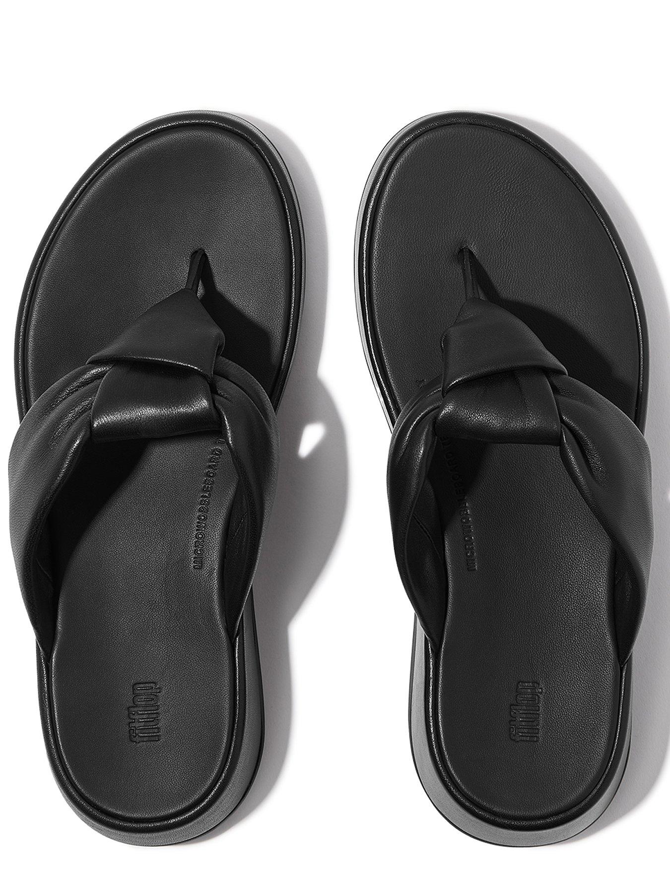 fitflop-f-mode-knot-soft-leather-flatform-toe-post-sandals-all-blackdetail