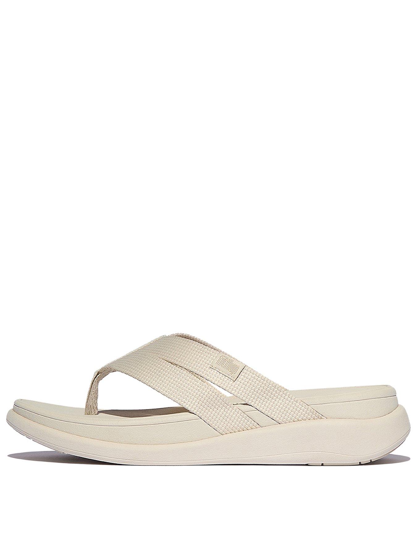 undefined F-mode Go Webbing Flatform Strappy Flip-flops - Paris Beige