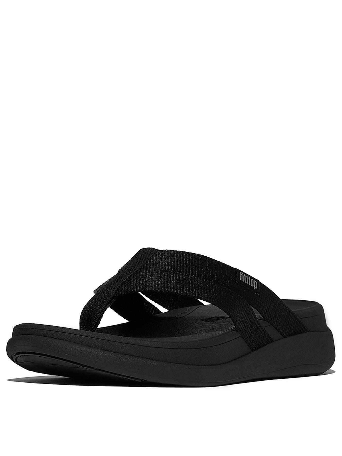 fitflop-f-mode-go-webbing-flatform-strappy-flip-flops-blackstillFront