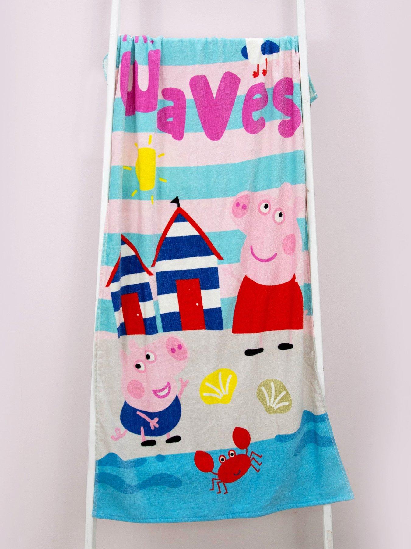 Image 1 of 7 of Peppa Pig Peppa Pig Waves 100% Cotton Towel