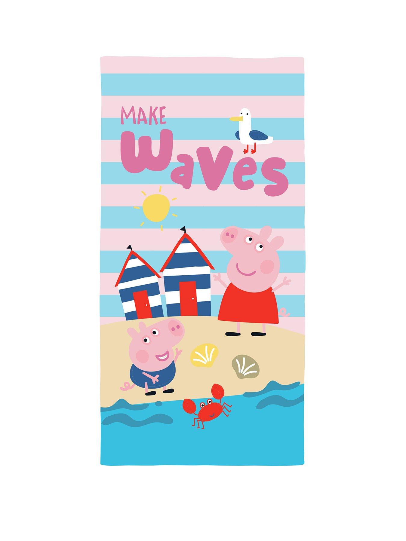 Image 2 of 7 of Peppa Pig Peppa Pig Waves 100% Cotton Towel