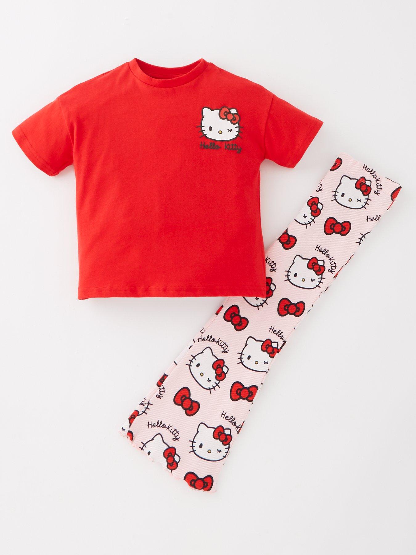 Image 1 of 4 of Hello Kitty Hello Kitty Rib Legging And T-Shirt - Red