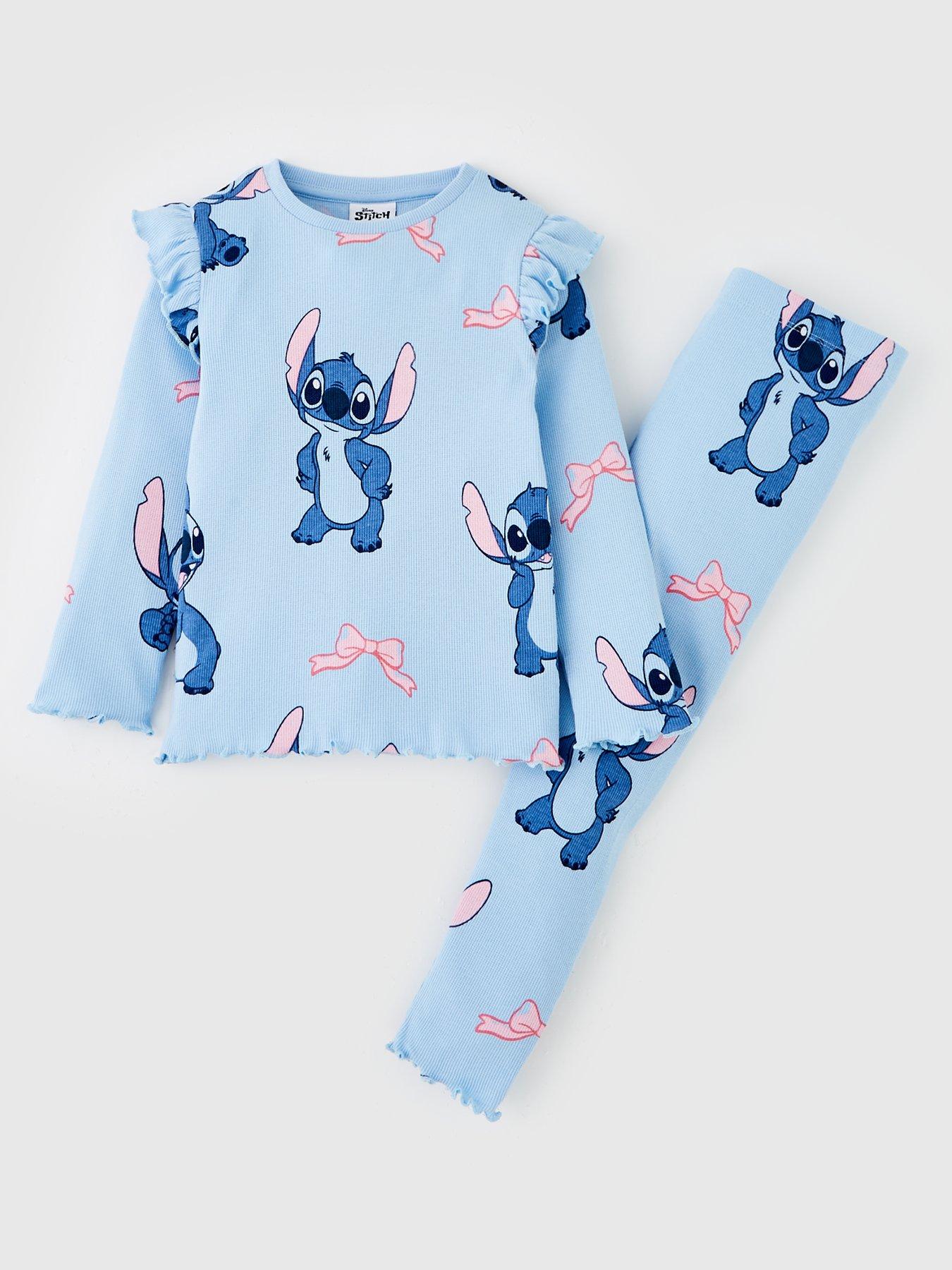 Disney Lilo & Stitch Disney Lilo  &  Stitch Frill Rib Long Sleeve Pyjamas