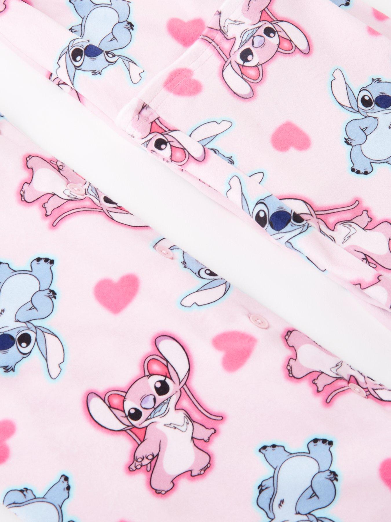 disney-lilo-stitch-disney-lilo-amp-stitch-button-through-fleece-pyjamas-pinkoutfit