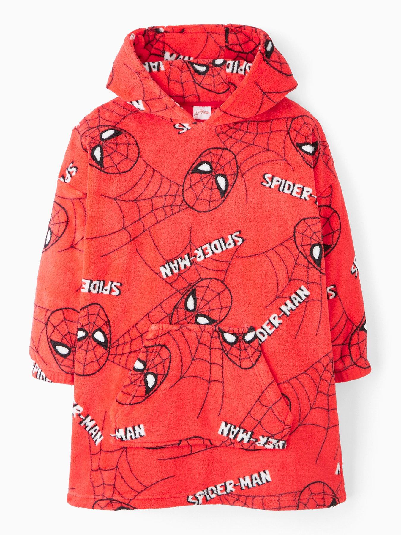 spiderman-spiderman-fleece-hooded-blanket-red