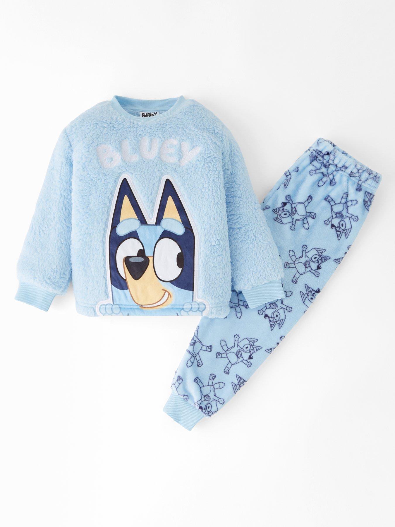 Bluey Bluey Borg Fleece Pyjamas - Navy