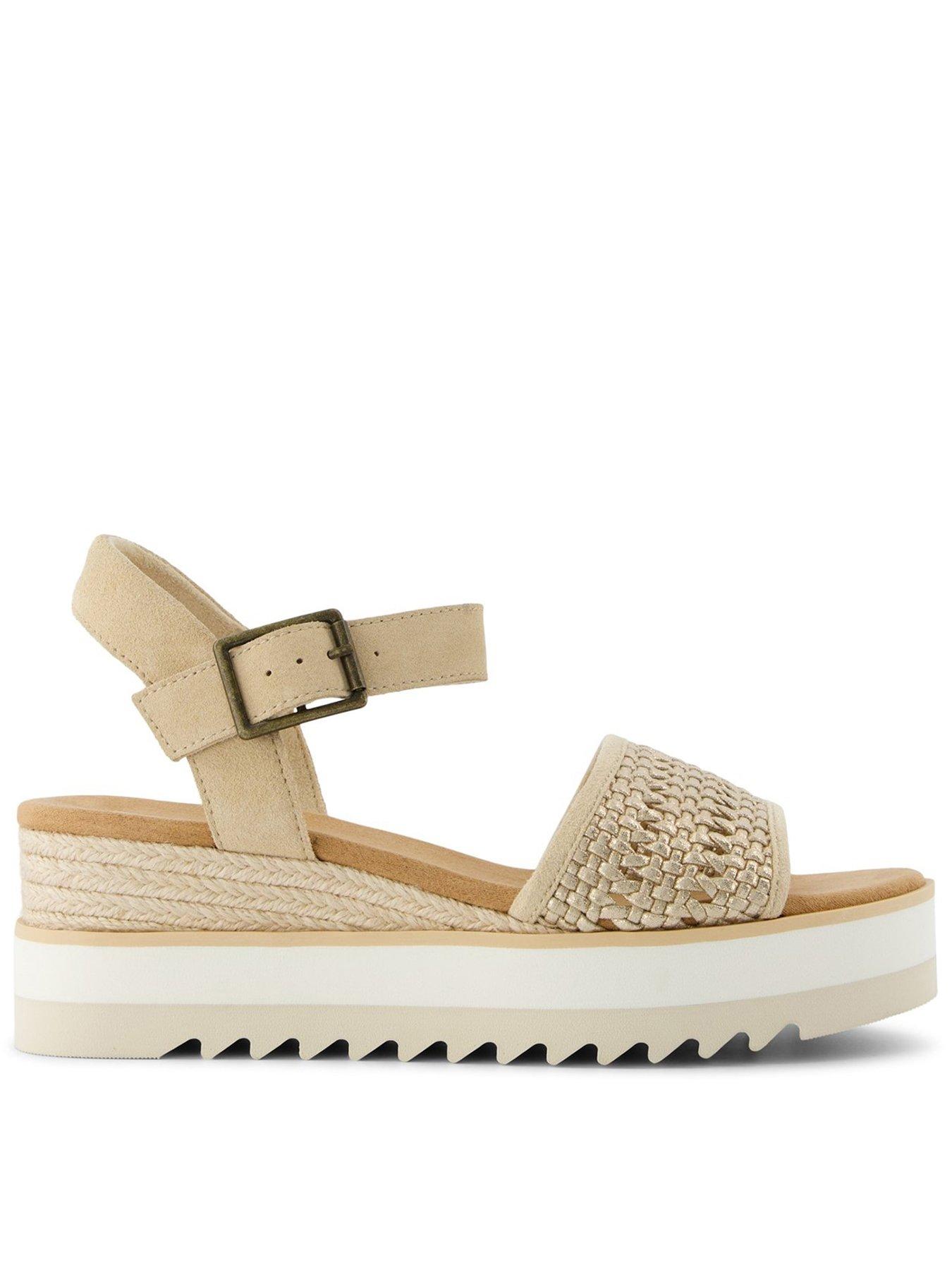 Image 1 of 5 of TOMS Diana Wedge Sandal - Beige