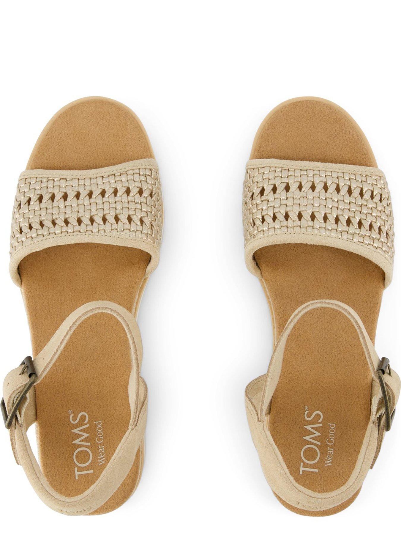 Image 4 of 5 of TOMS Diana Wedge Sandal - Beige