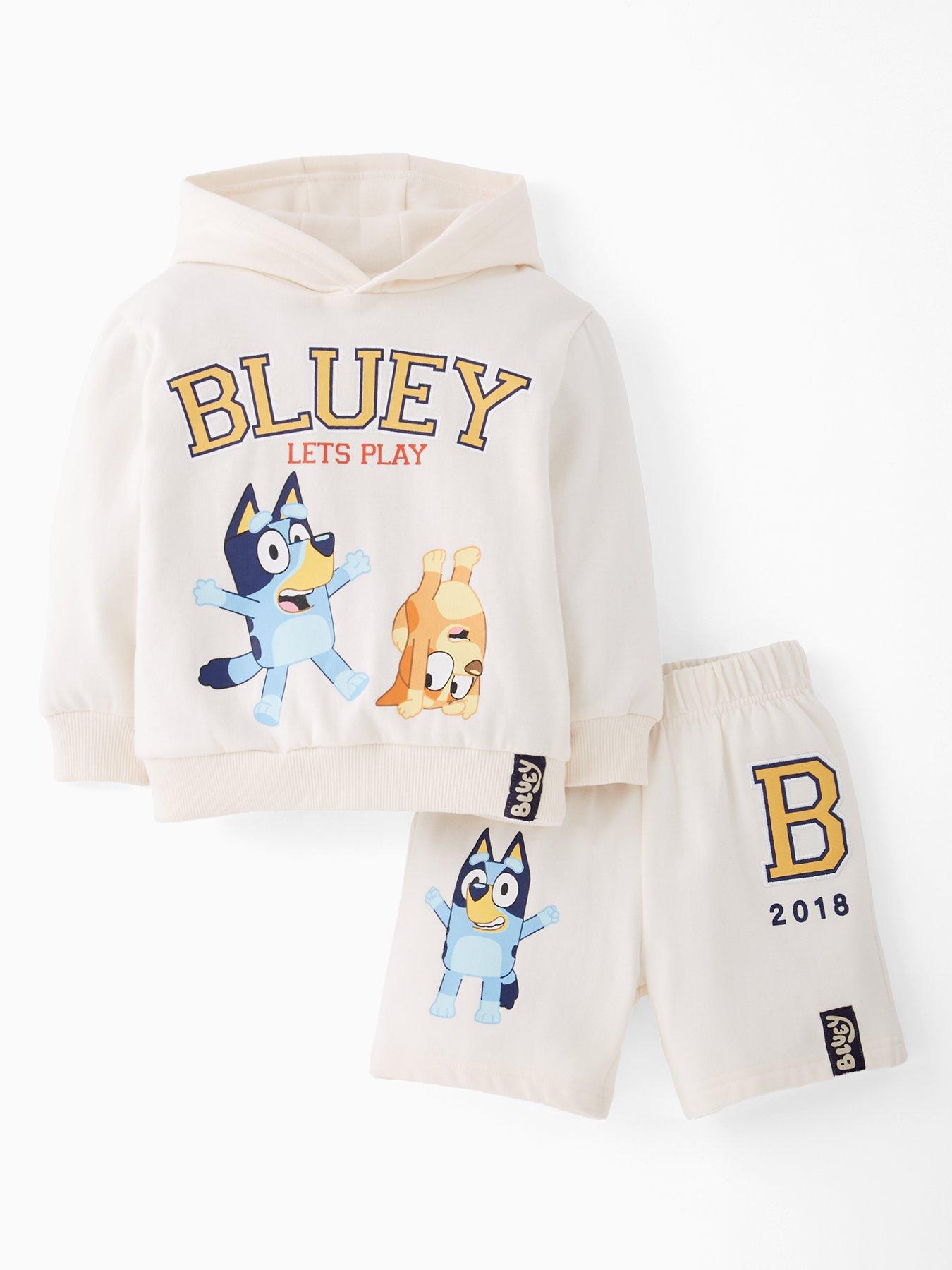 Bluey 2 Piece Hoodie And Jogger Set - Beige
