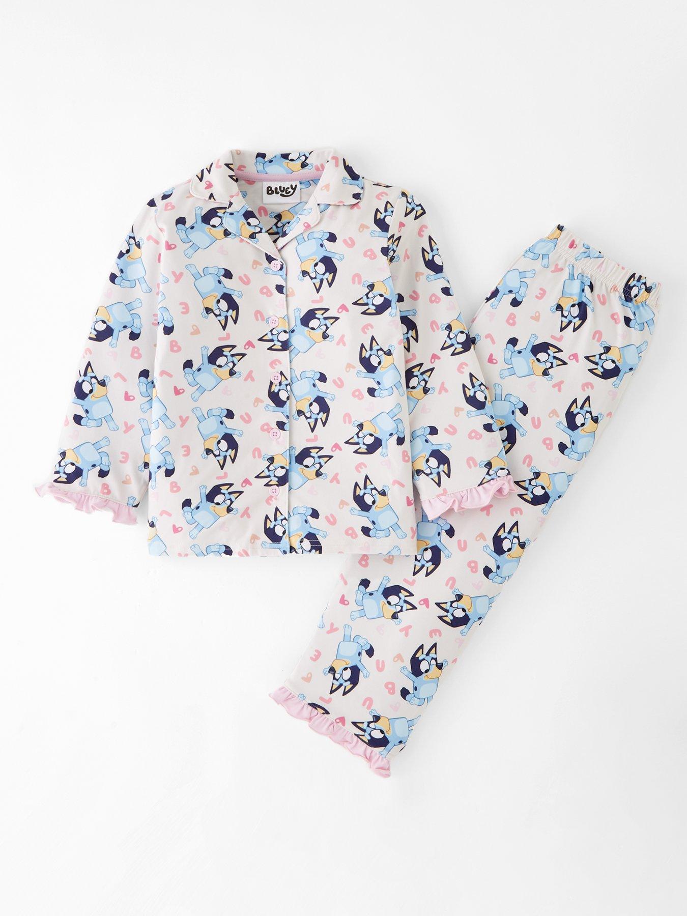 Bluey Bluey Button Down Pyjamas - Pink