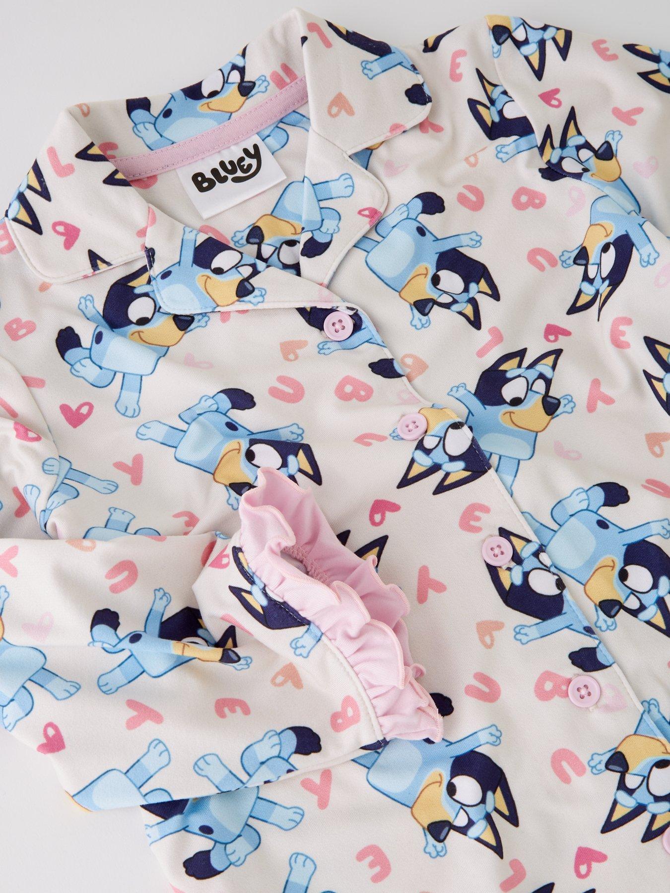 Image 3 of 4 of Bluey Bluey Button Down Pyjamas - Pink
