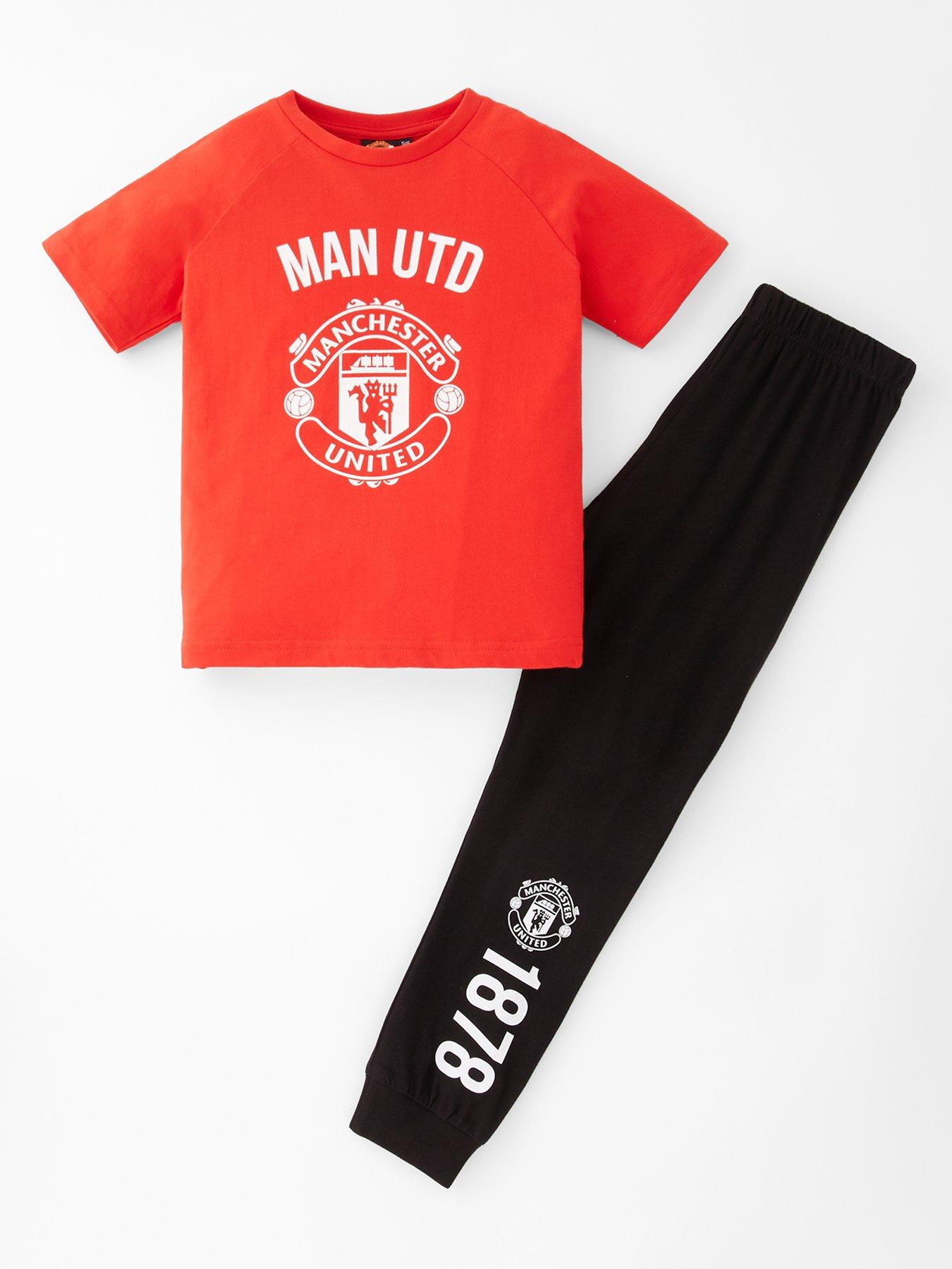 undefined Manchester United Football Short Sleeve Pyjamas - Multi