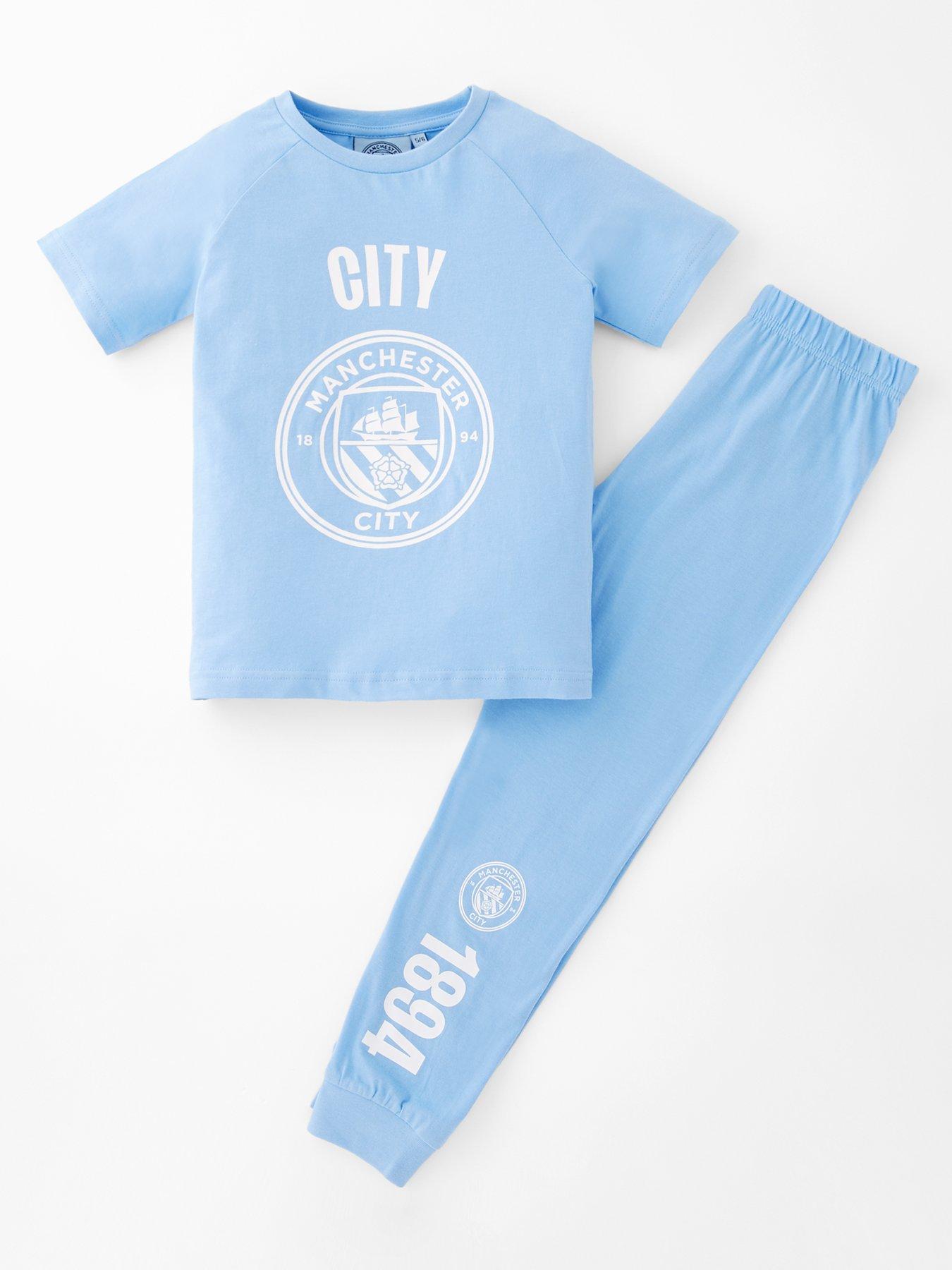 Manchester City Manchester City FC Football Short Sleeve Pyjamas - Multi