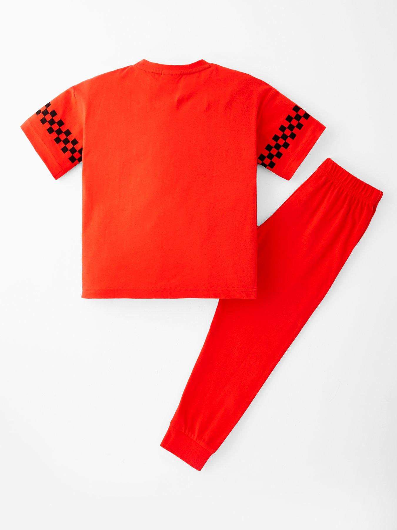 Image 2 of 4 of Disney Cars Disney Cars Lightening Mcqueen&nbsp;Short Sleeve Pyjama Set - Red