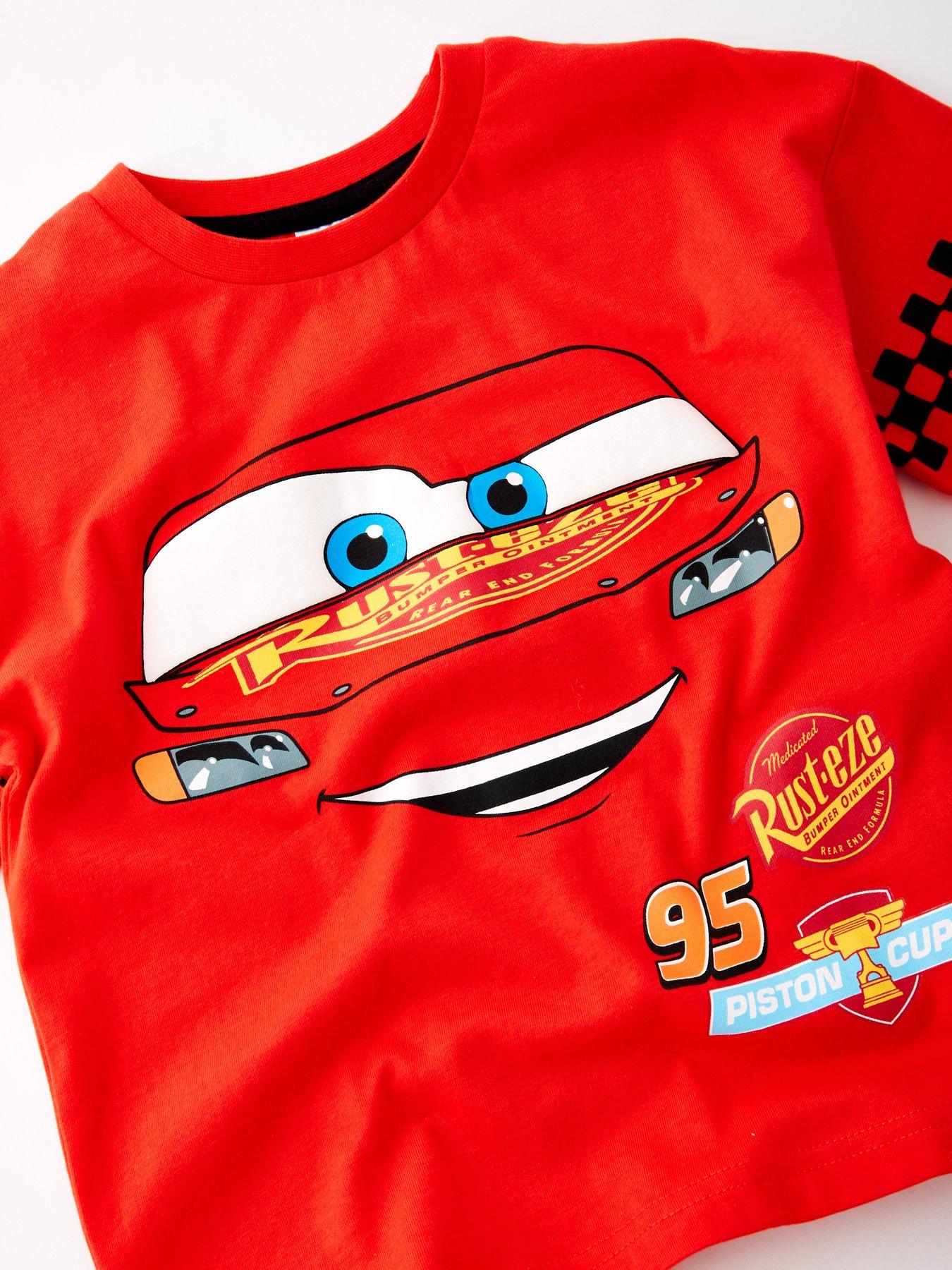 Image 3 of 4 of Disney Cars Disney Cars Lightening Mcqueen&nbsp;Short Sleeve Pyjama Set - Red