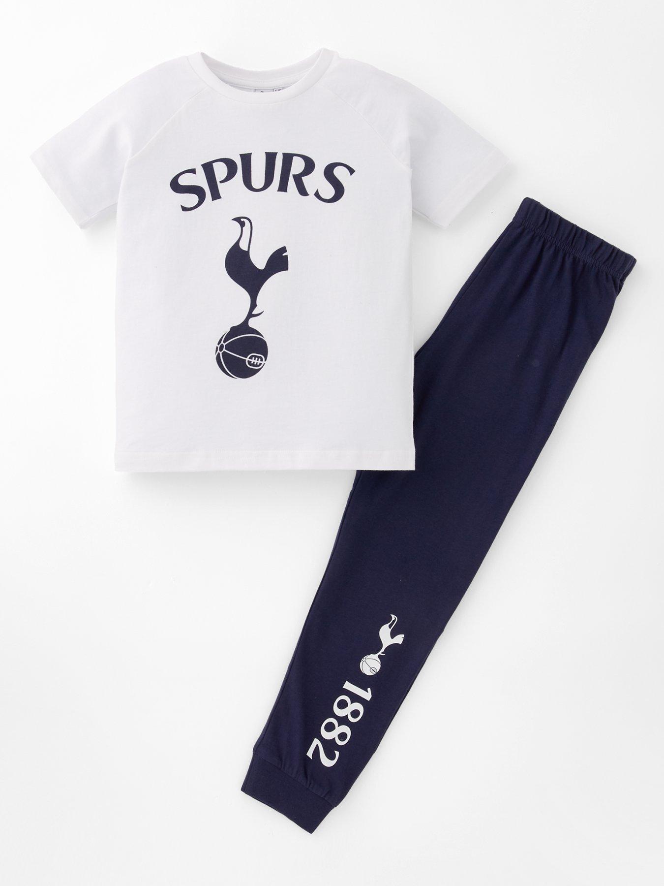 Image 1 of 5 of Tottenham Hotspur FC Tottenham&nbsp;Hotspurs Football Short Sleeve Pyjamas - White/Blue