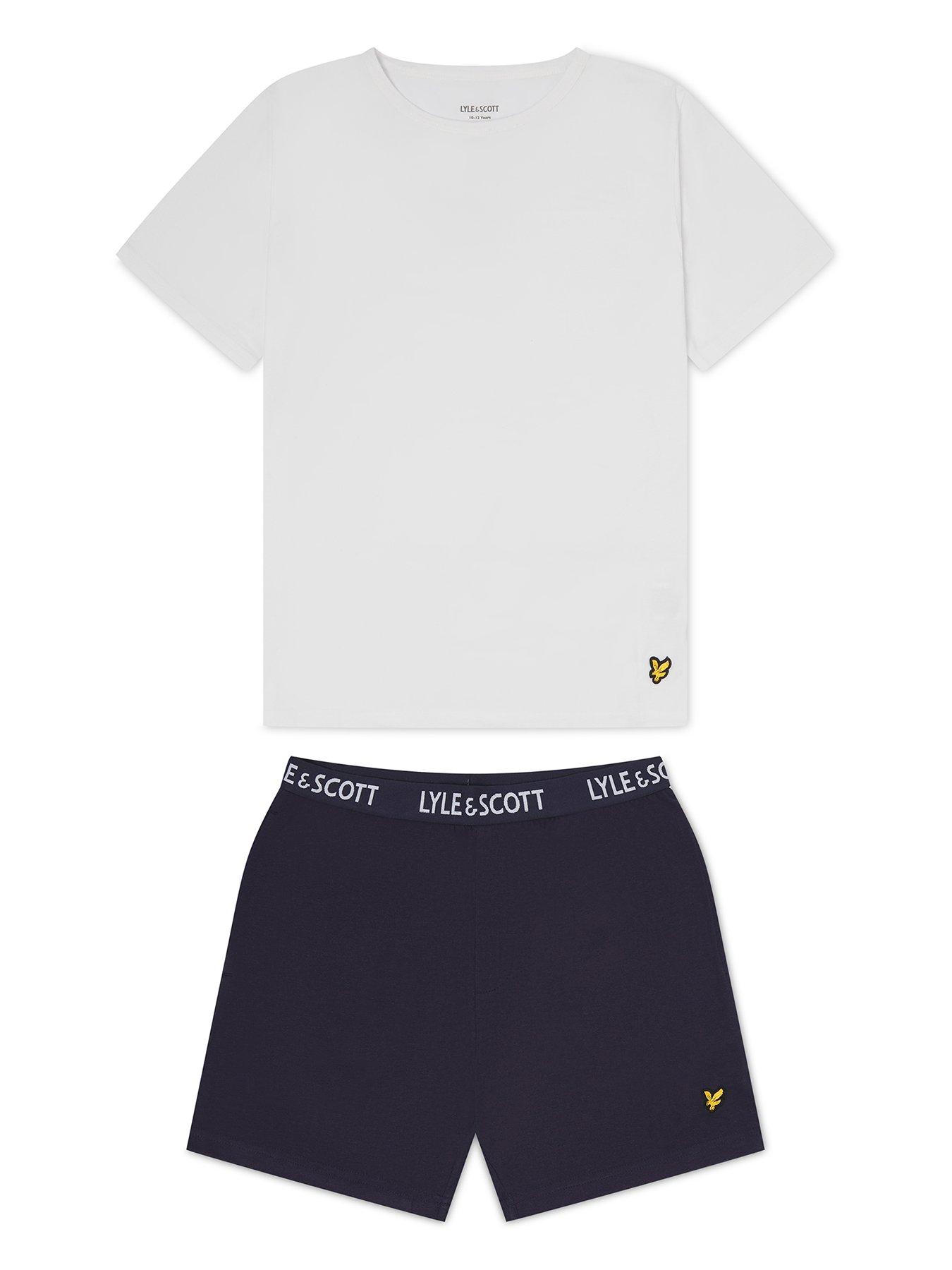 lyle-scott-boys-sleepwear-shorts-t-shirt-set-multi