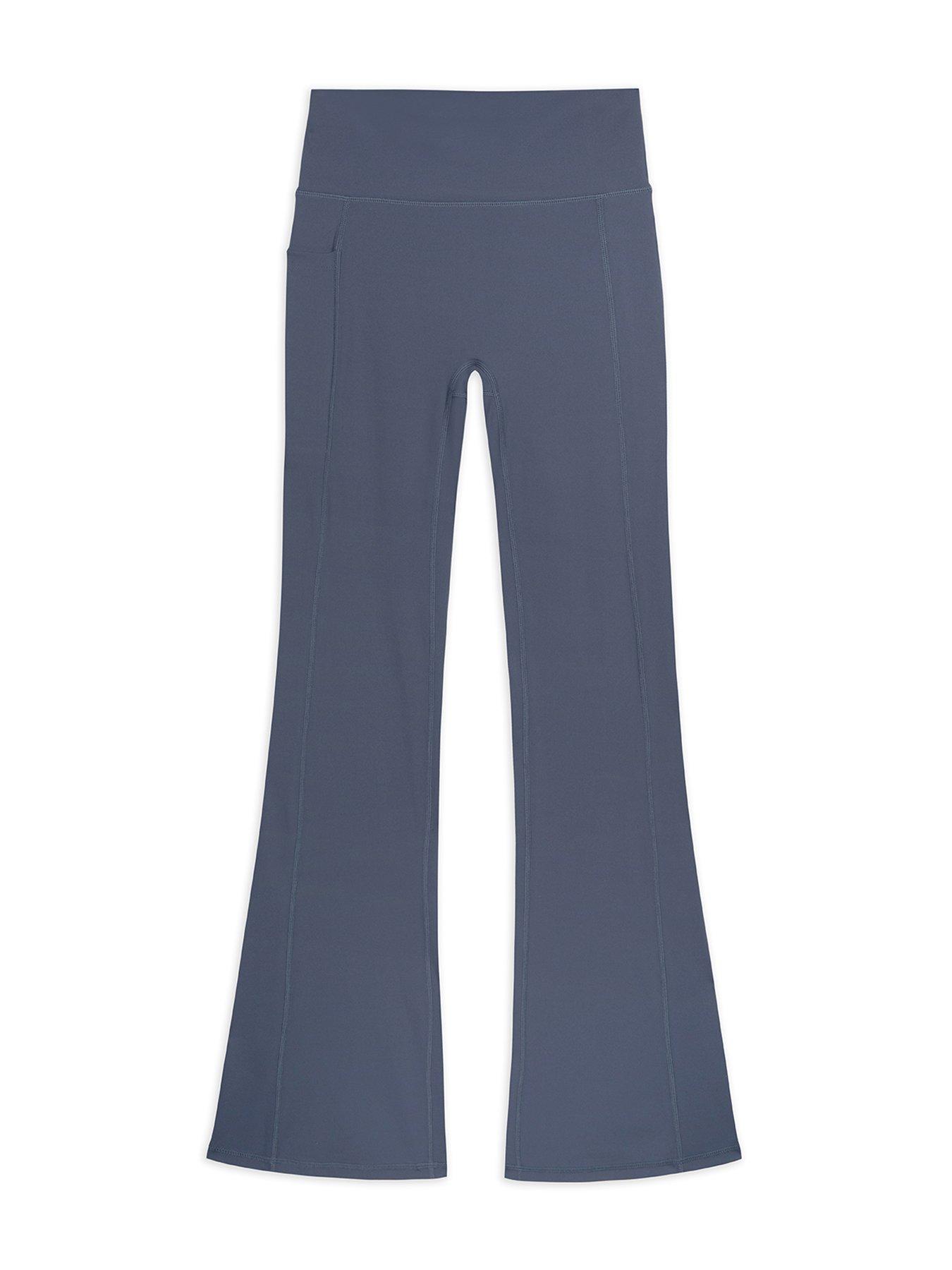 chelsea-peers-flared-leggings-plain-dark-greystillFront