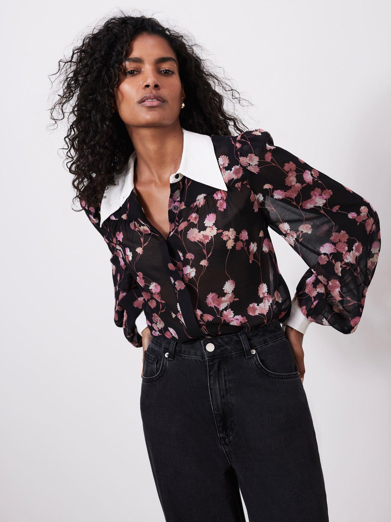 mint-velvet-floral-print-shirt-black