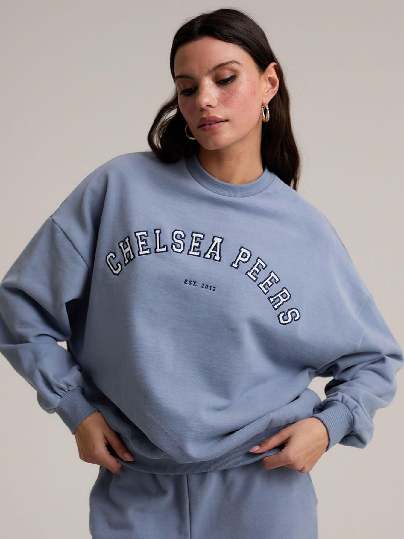 chelsea-peers-branded-crew-neck-sweatshirt-plain-blueback