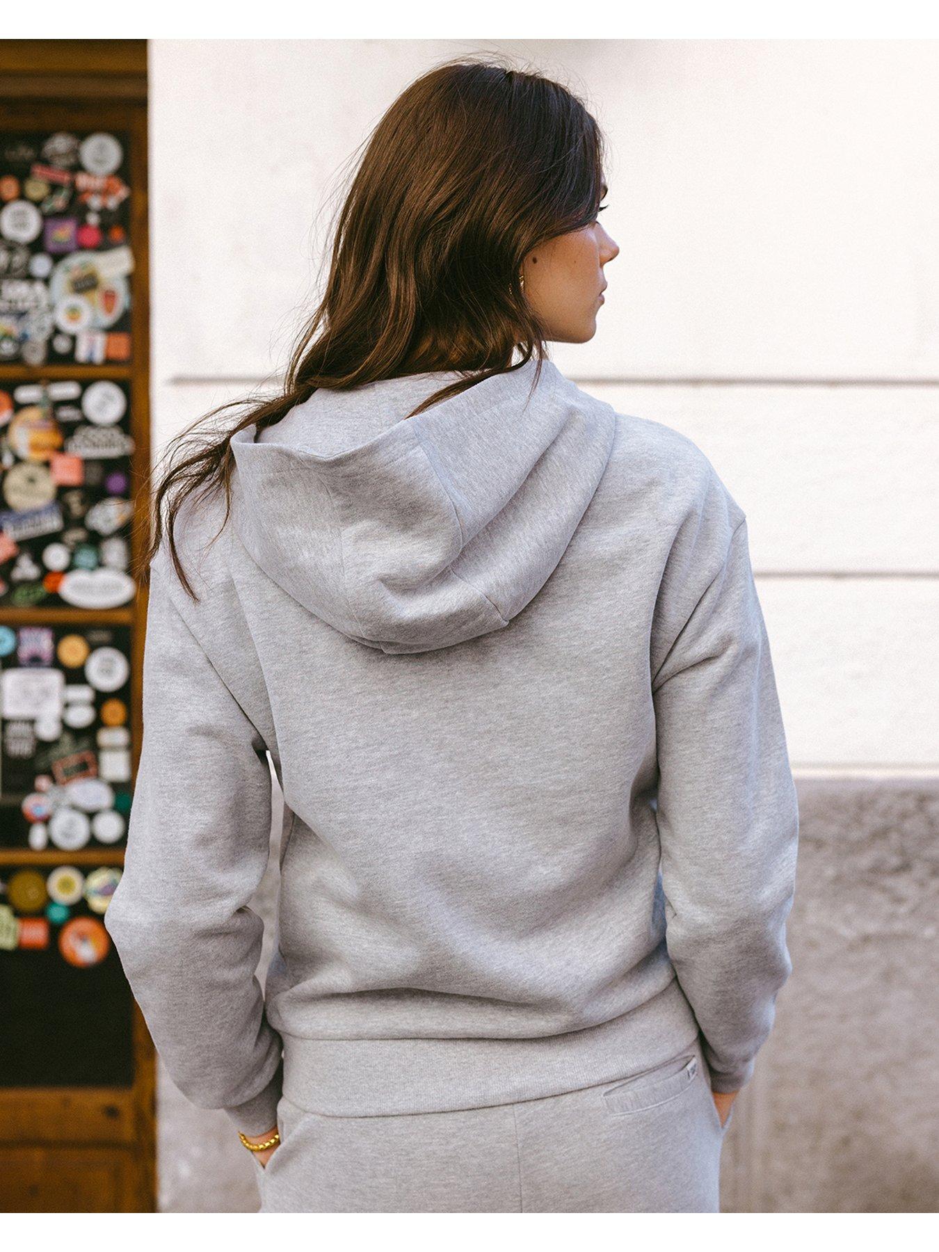 Image 2 of 3 of CHELSEA PEERS Zip Through Hoodie Sweatshirt - Grey