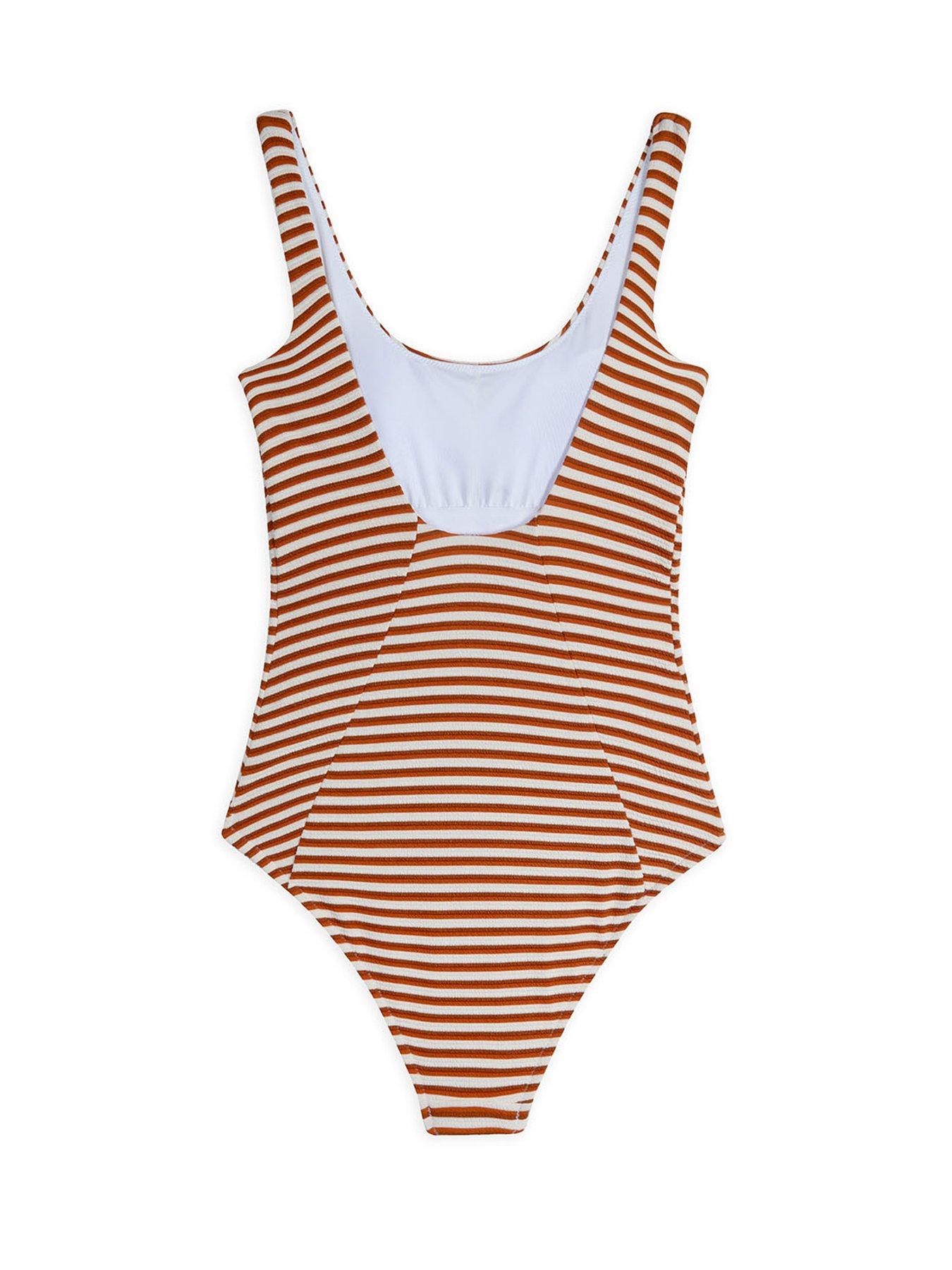chelsea-peers-chelsea-peers-stripe-swimsuit-in-multi-rib-rust-orange-amp-off-whitedetail