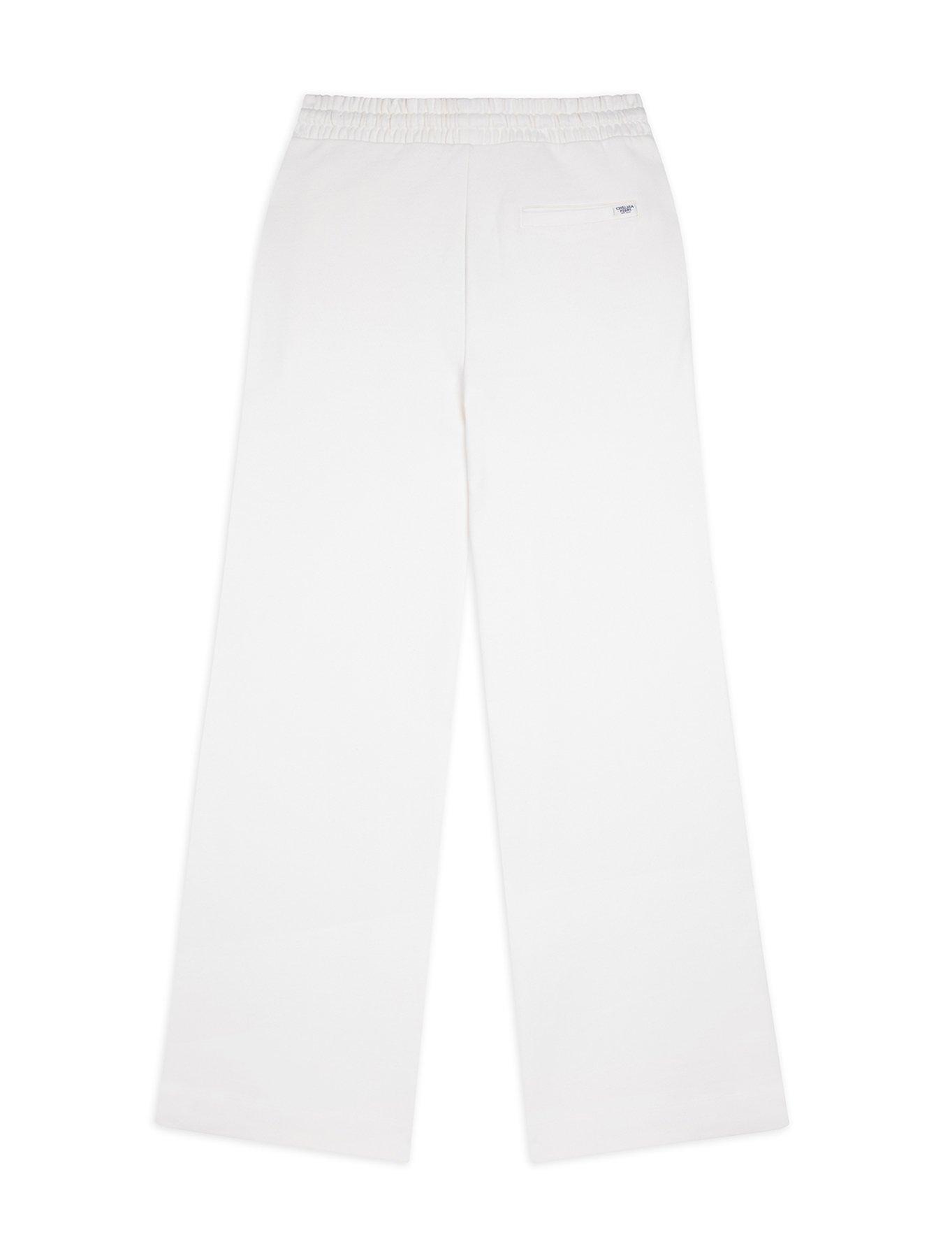 Image 2 of 3 of CHELSEA PEERS Straight Leg Joggers - Off White
