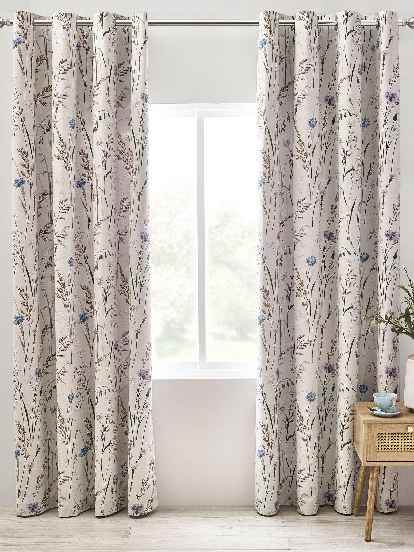 undefined Grasmere Floral Eyelet Curtains