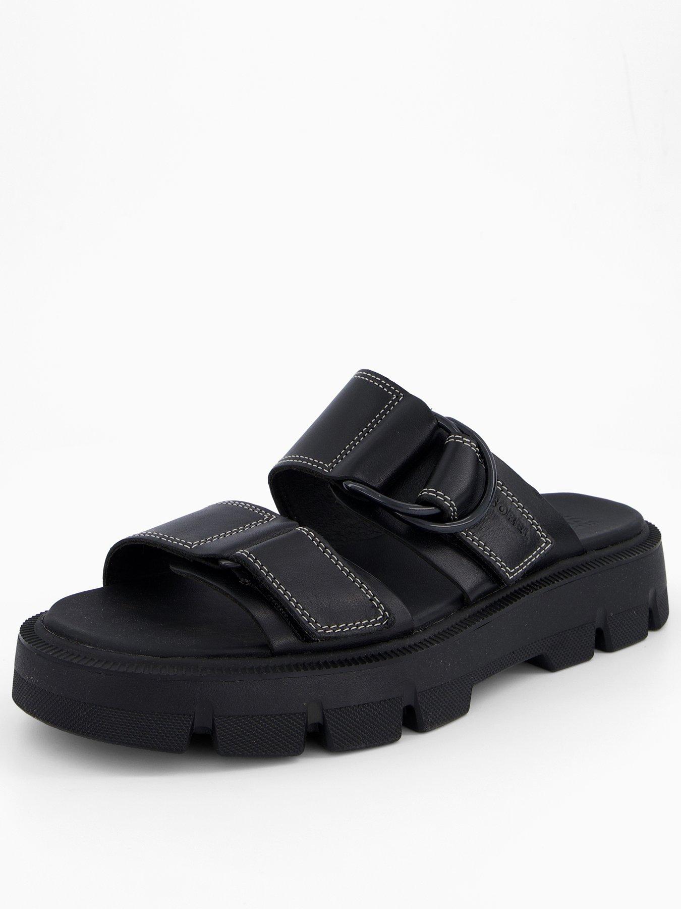 SOREL Womens Rein Cb Slide Sandals - Black