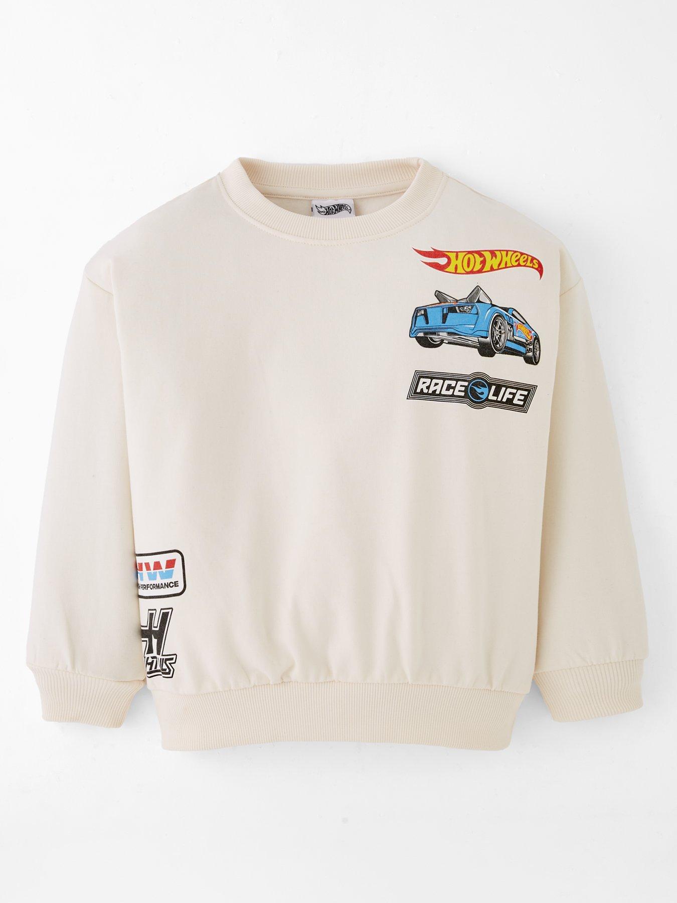 undefined Hot Wheels Graphic Print Sweater - Black