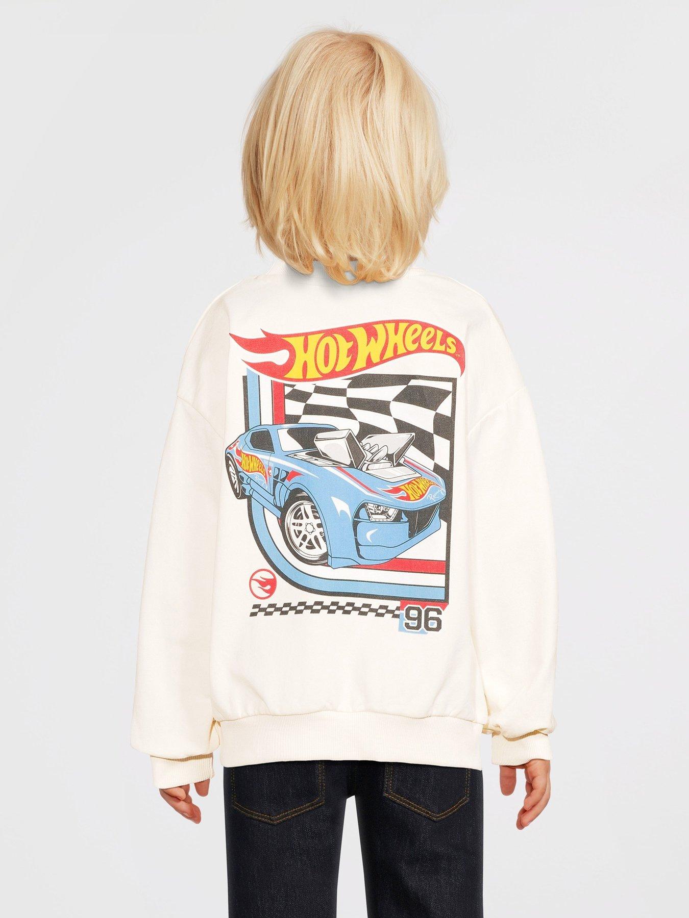 Image 2 of 5 of Hot Wheels Hot Wheels Graphic Print Sweater - Black