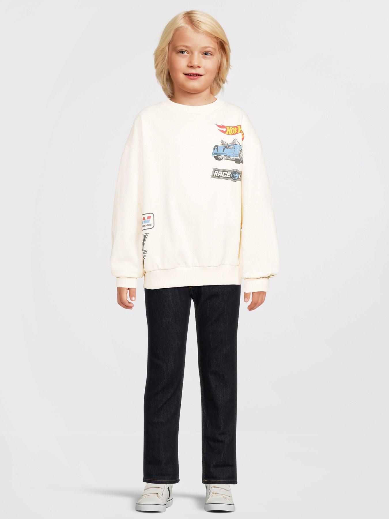 Image 3 of 5 of Hot Wheels Hot Wheels Graphic Print Sweater - Black