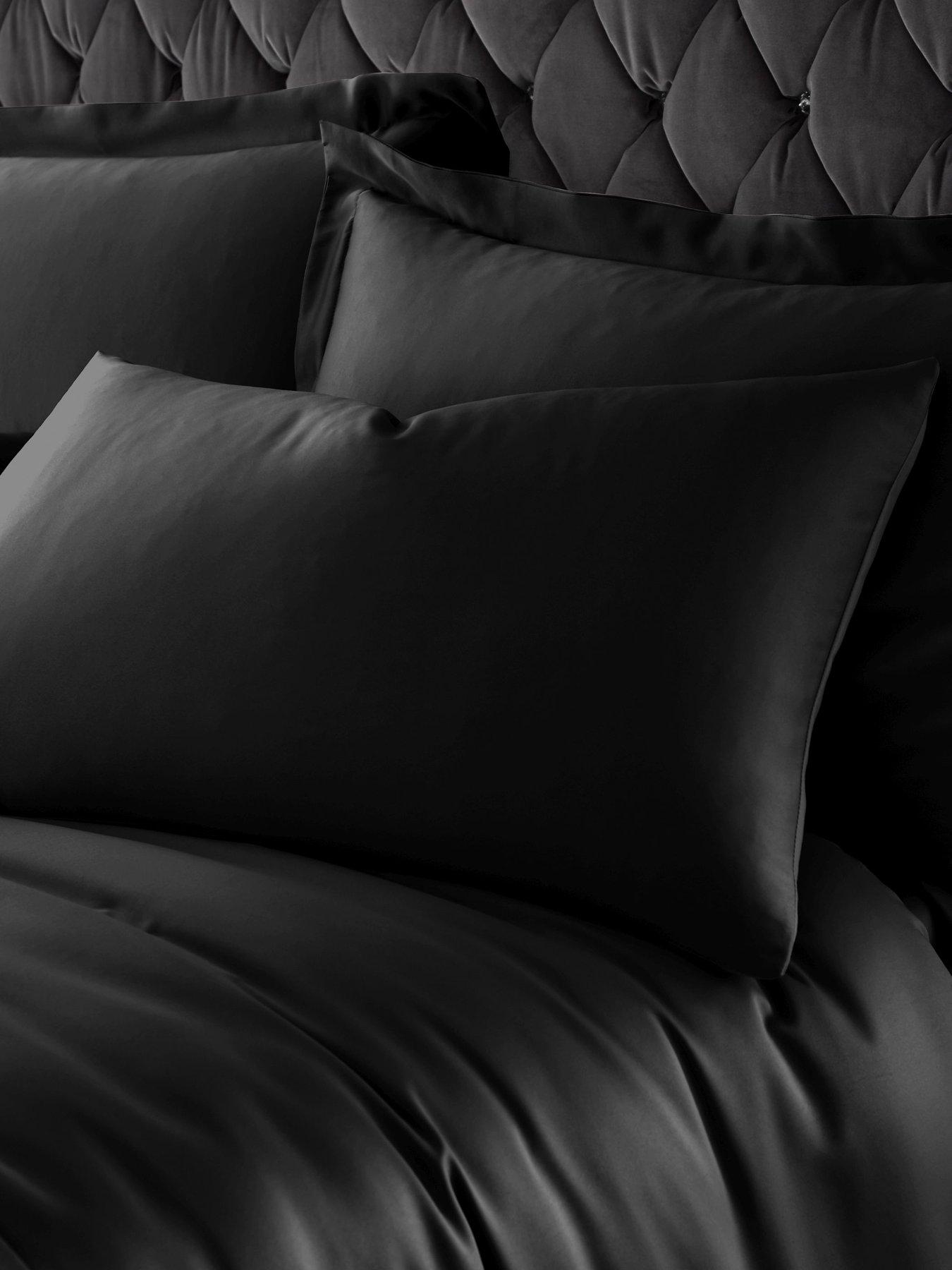 Image 1 of 2 of Catherine Lansfield Silky Soft Satin Standard Pillowcase Pair
