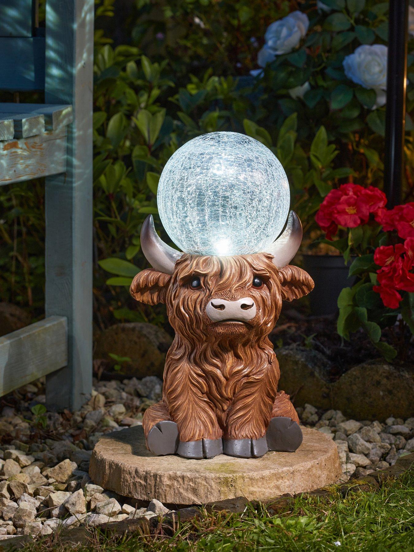 Smart Solar Gazing Highland Cow