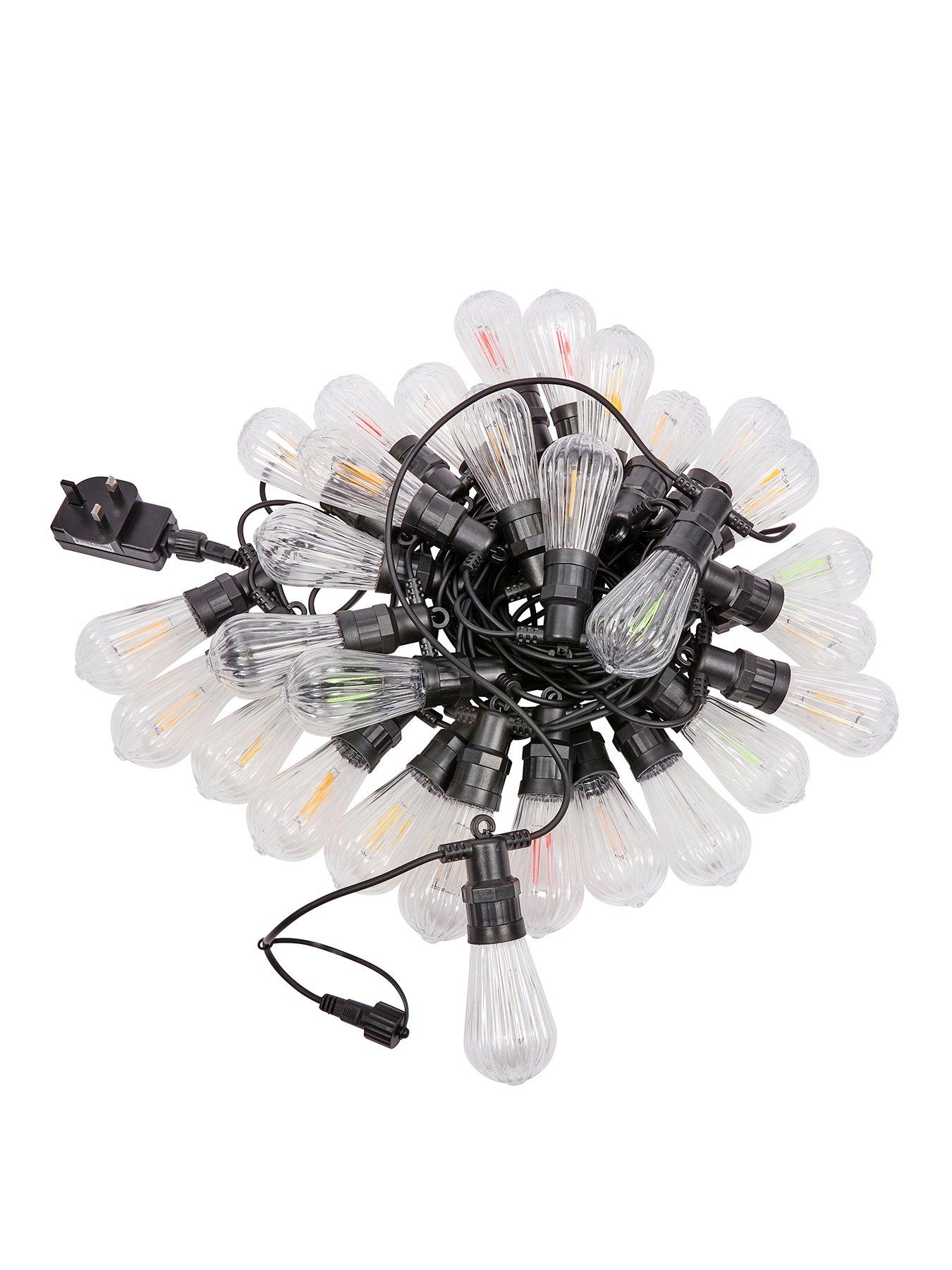Image 2 of 3 of Smart Garden Fluted Festoon Multi String Lights- connectable set of 10