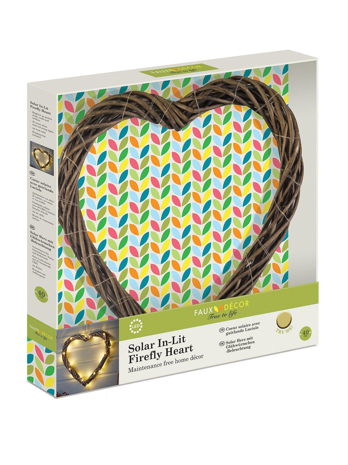 Image 3 of 4 of Smart Solar Solar Inlit Firefly Heart 40cm