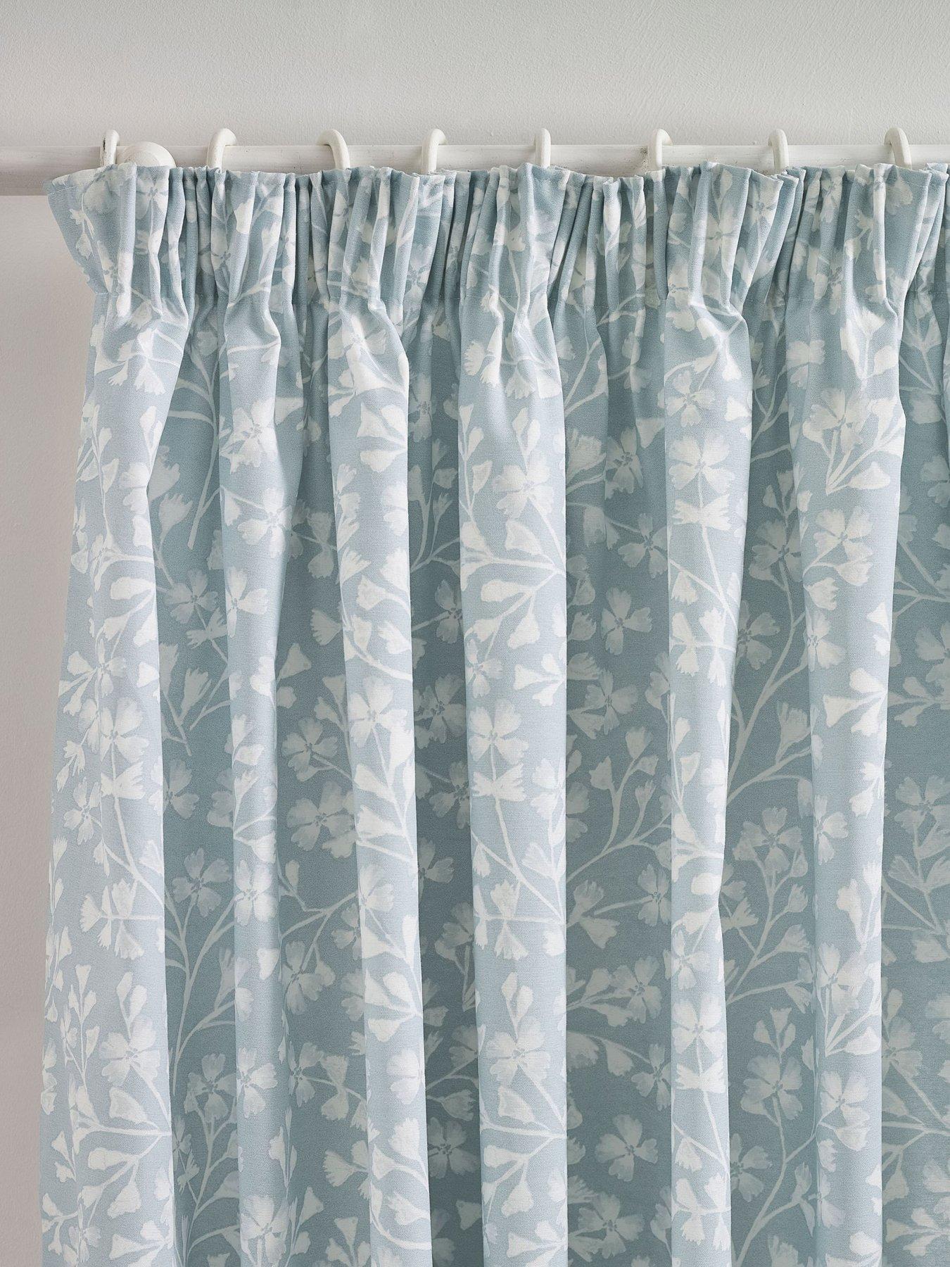 undefined Brooke Floral Pencil Pleat Curtains
