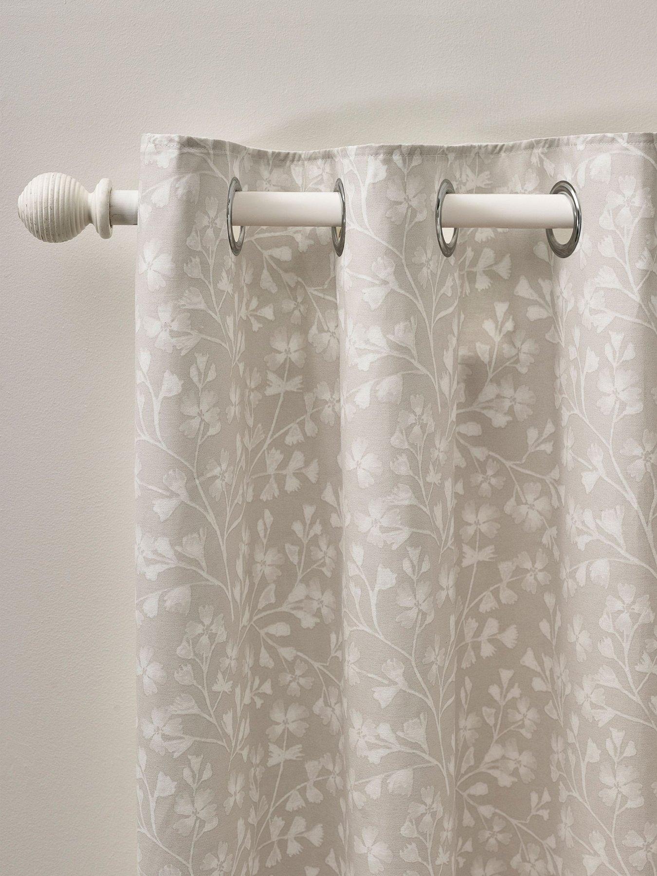 Image 2 of 4 of Catherine Lansfield Brooke Floral Eyelet Curtains