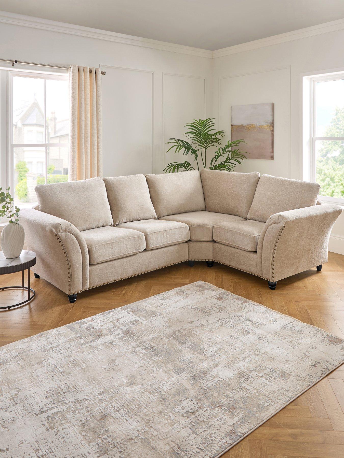 Very Home New Ariel Right Hand Fabric Corner Sofa - FSC Certified