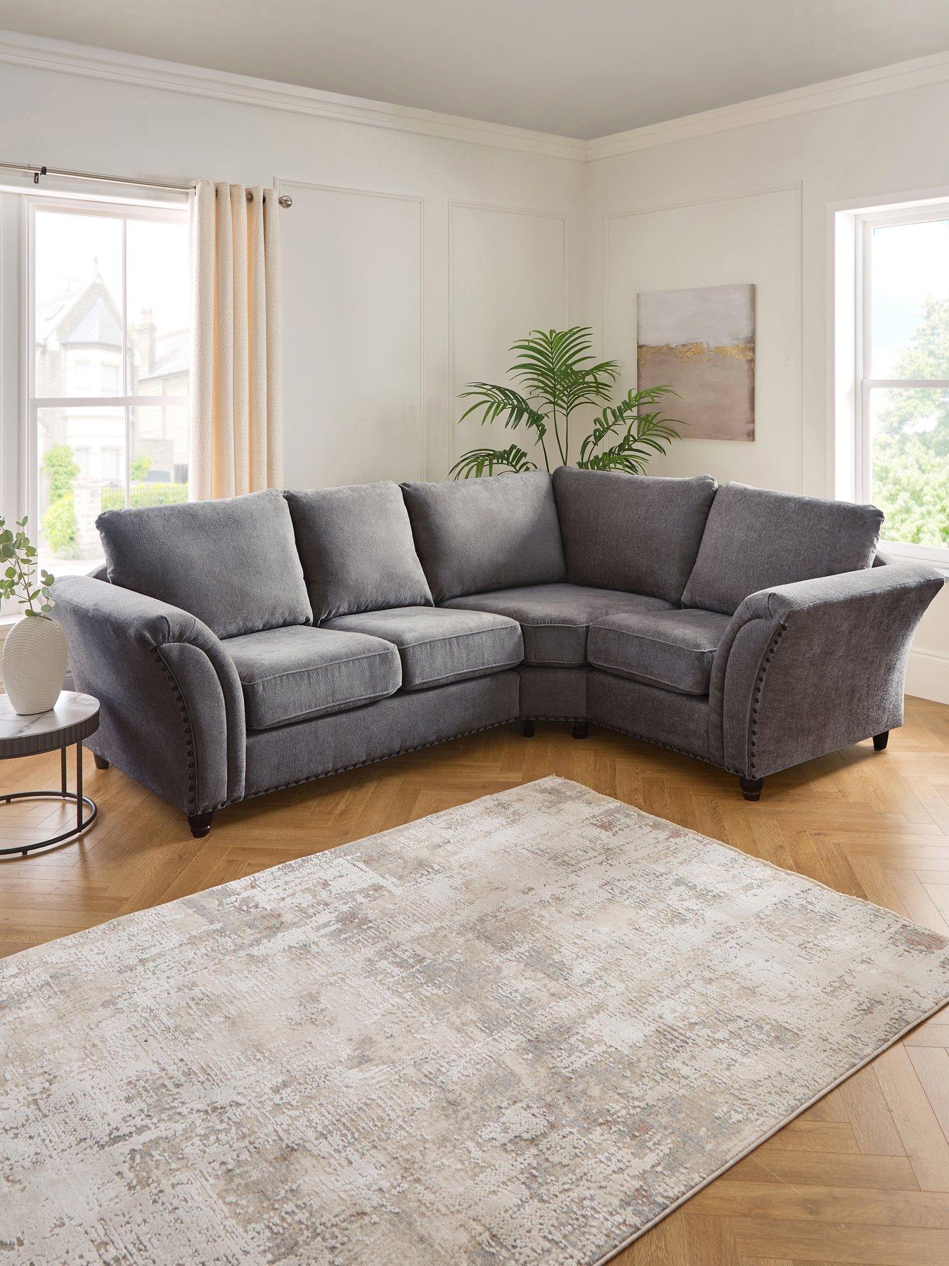 Very Home New Ariel Right Hand Fabric Corner Sofa - FSC Certified