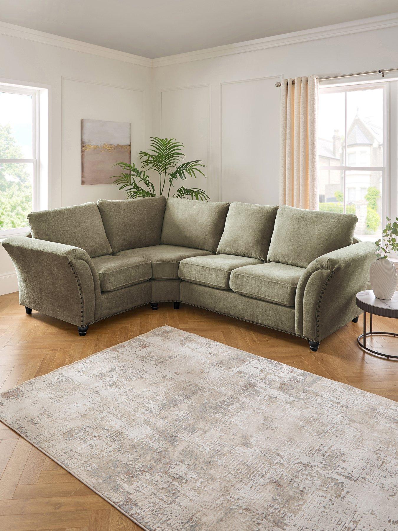 Very Home New Ariel Left Hand Fabric Corner Sofa - FSC Certified