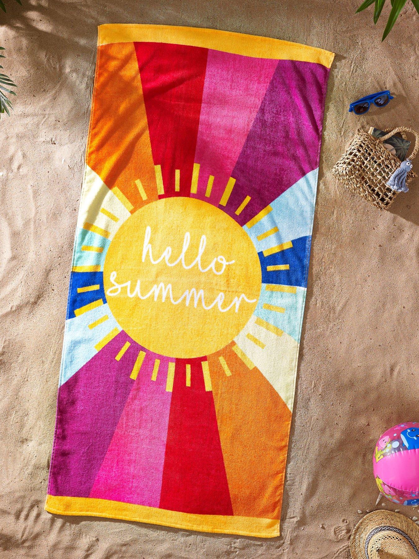 catherine-lansfield-hello-summer-beach-towel