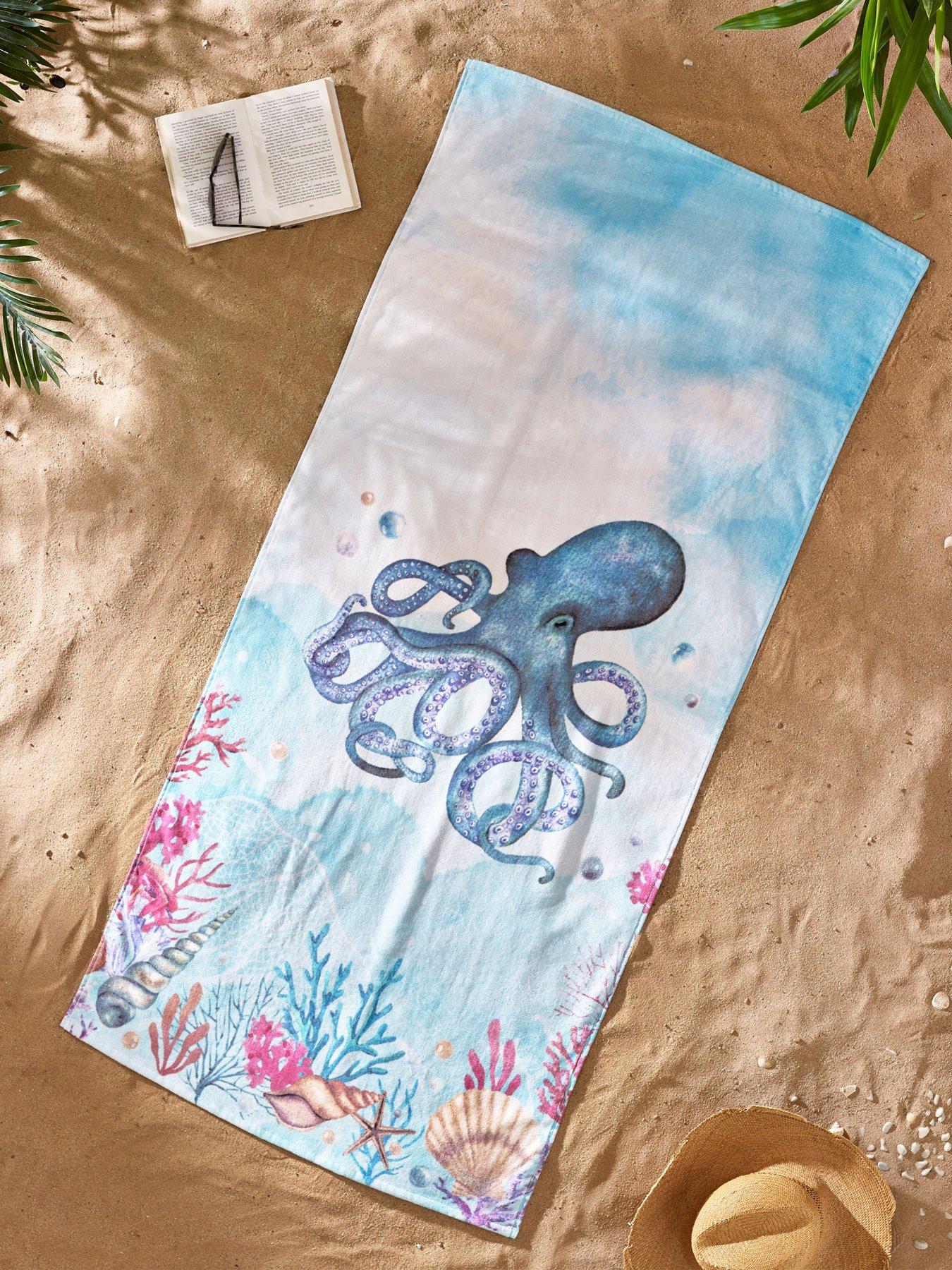 catherine-lansfield-octopus-100-cotton-beach-towel