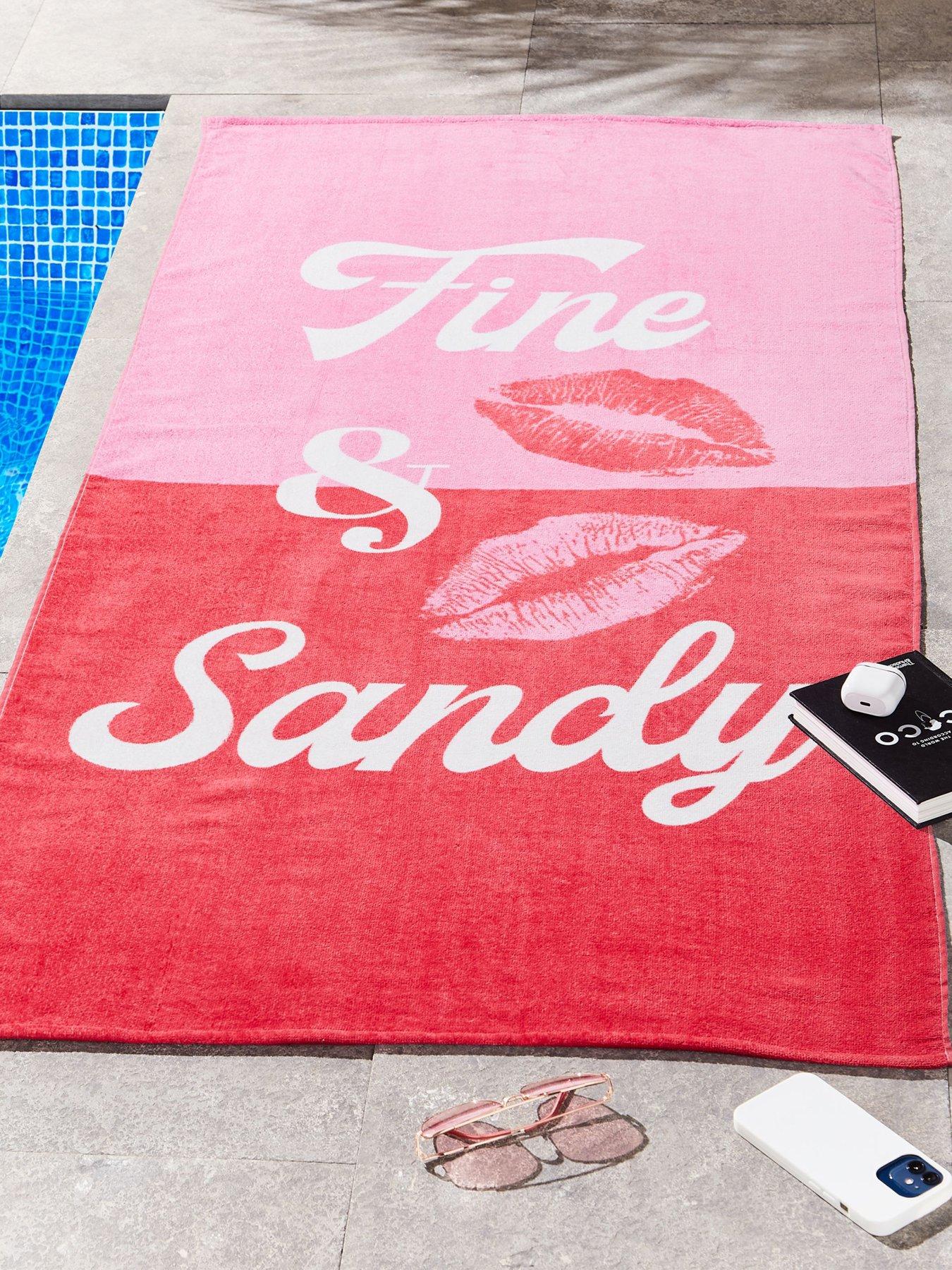 Image 1 of 3 of Sassy B Fine And Sandy 100% Cotton Beach Towel