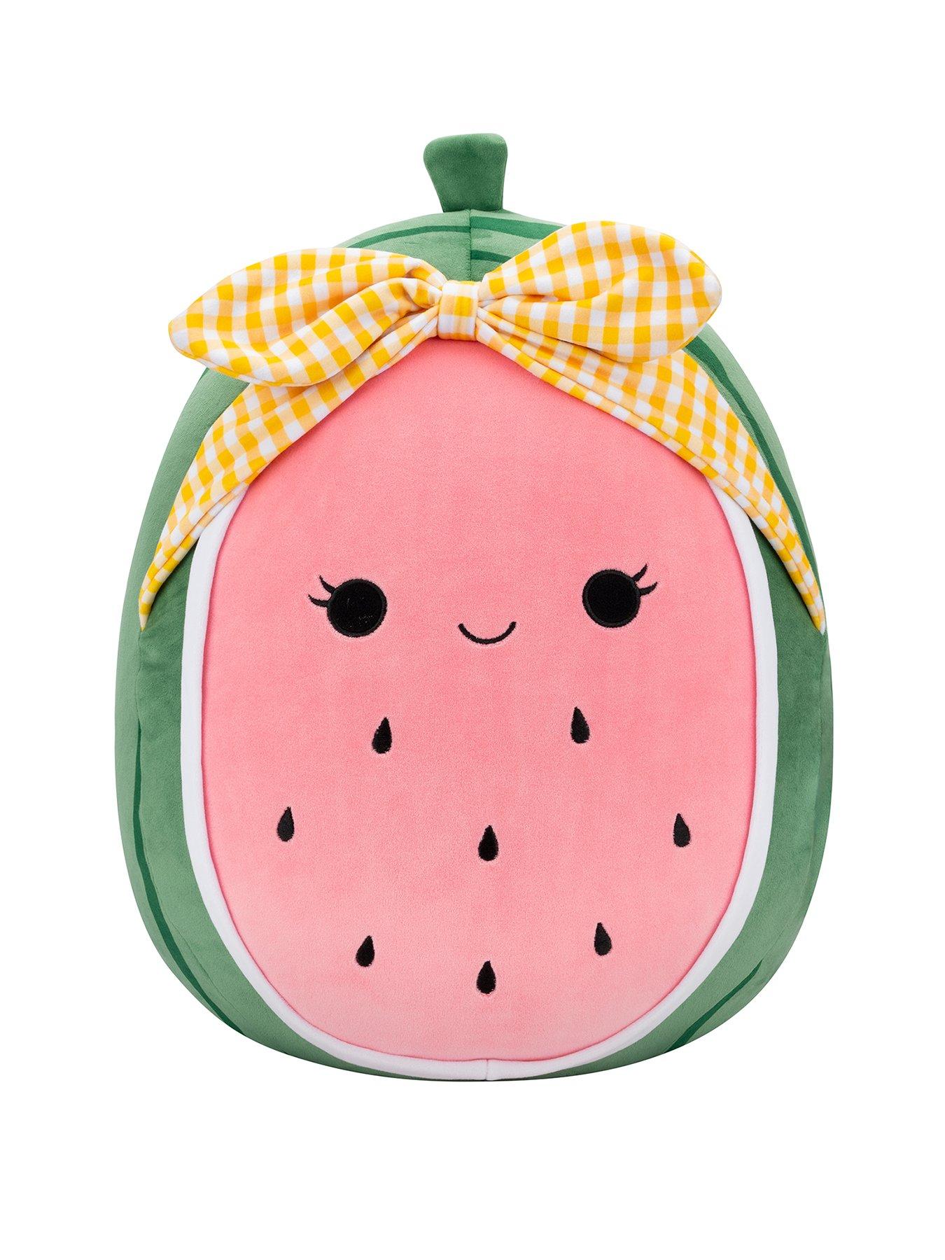 undefined SQCR - Large Plush (16" Squishmallows) (Wanda - Pink Watermelon W/Yellow Gingham Headband)
