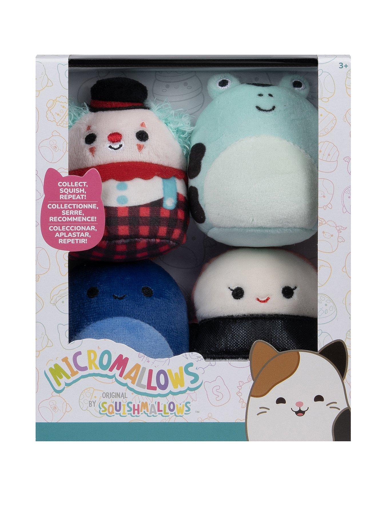 Image 1 of 7 of Micromallows 4-Pack Plush (2.5-Inch Solenn Sushi, Preeti Slug, Ukee Clown, Dear Frog)