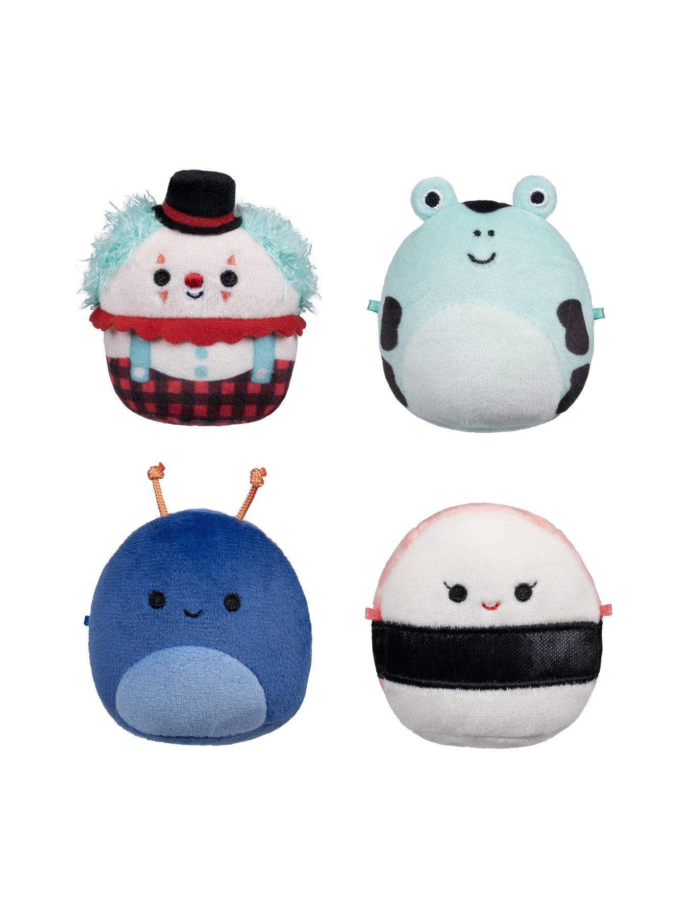 Image 2 of 7 of Micromallows 4-Pack Plush (2.5-Inch Solenn Sushi, Preeti Slug, Ukee Clown, Dear Frog)