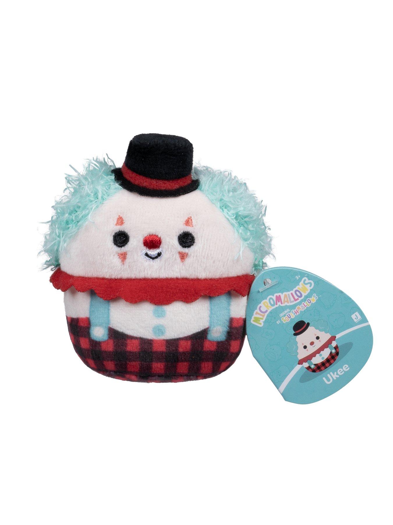 Image 3 of 7 of Micromallows 4-Pack Plush (2.5-Inch Solenn Sushi, Preeti Slug, Ukee Clown, Dear Frog)