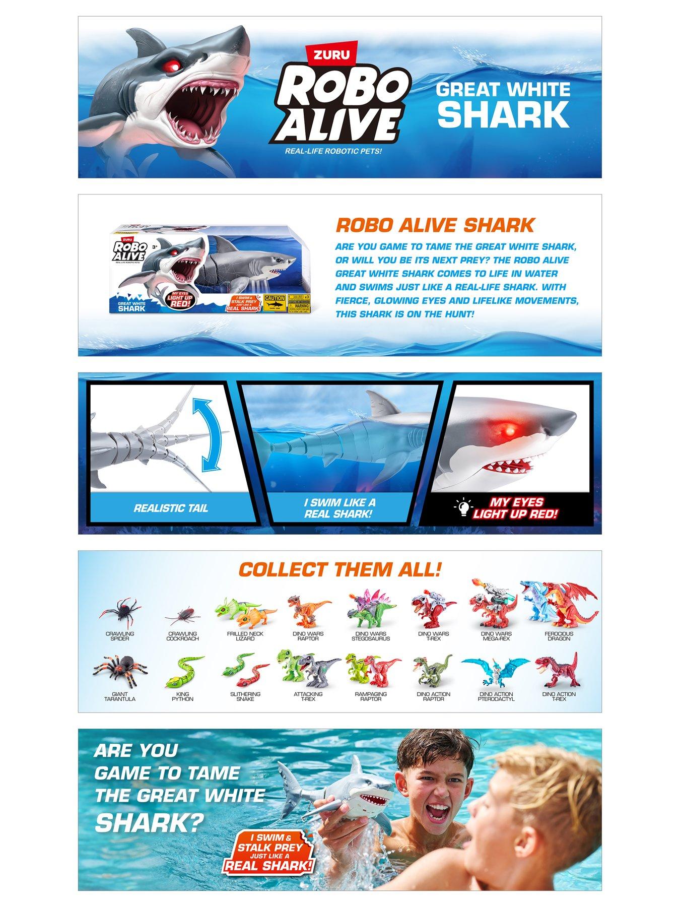 Image 5 of 8 of Zuru Robo Alive Shark Attack Water Activated Robotic Pet